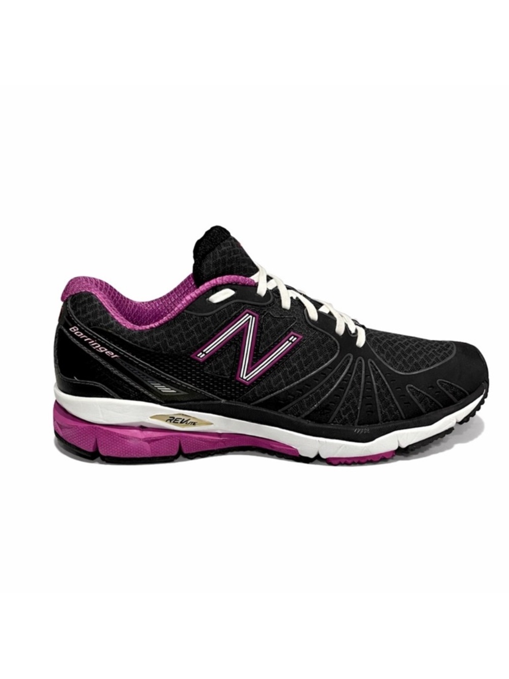 New Balance Barringer 890 Rev Lite Black and Purple Running Sneakers Size 8.5